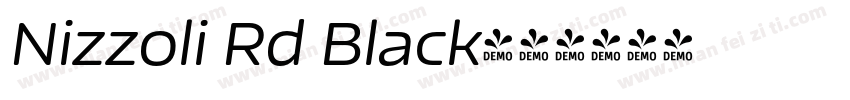 Nizzoli Rd Black字体转换